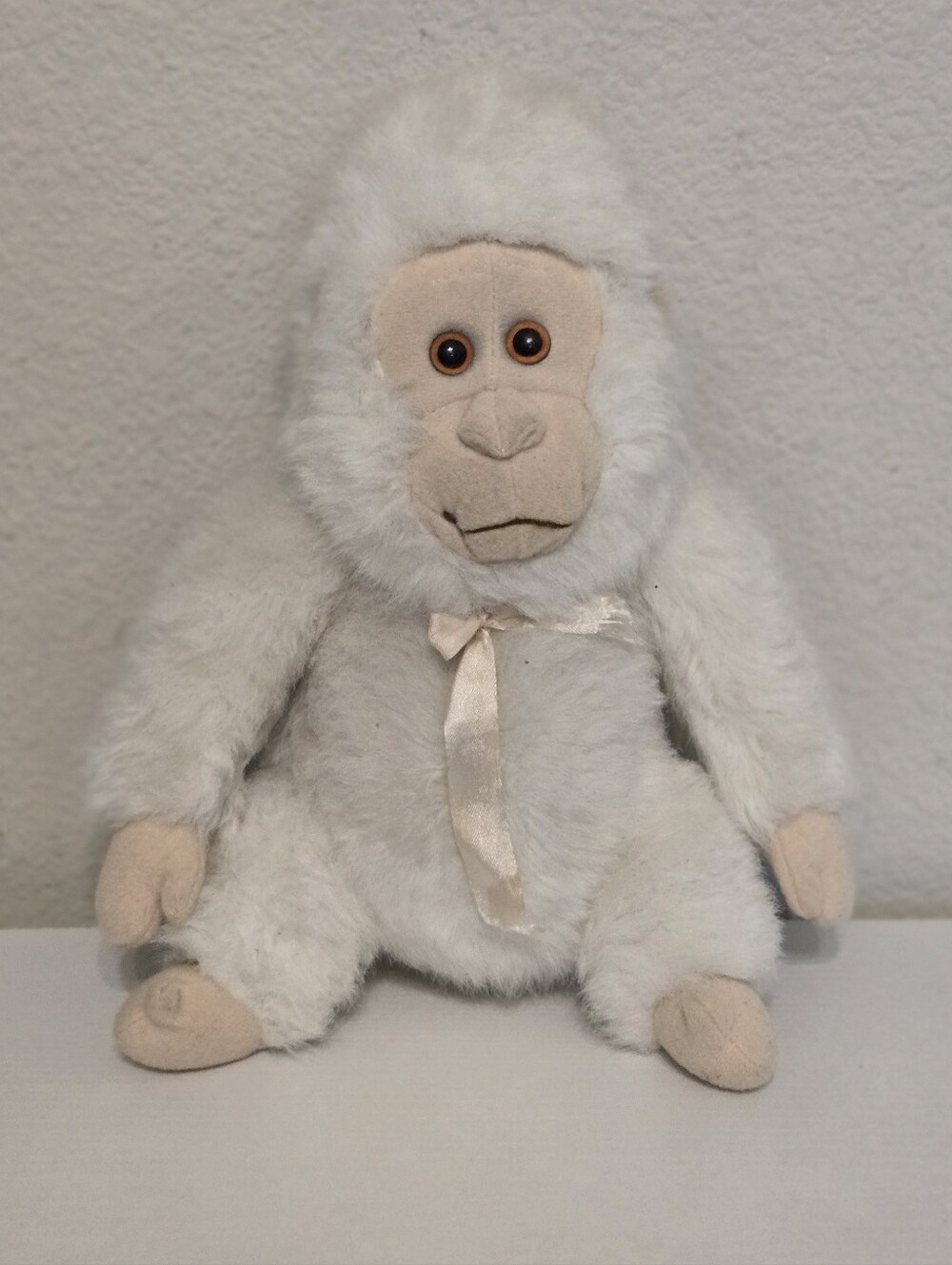 Vintage World Wildlife Fund White Plush Monkey Stuffed Animal